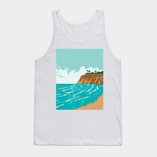 Del Mar Rivermouth in Orange County California WPA Poster Art Tank Top